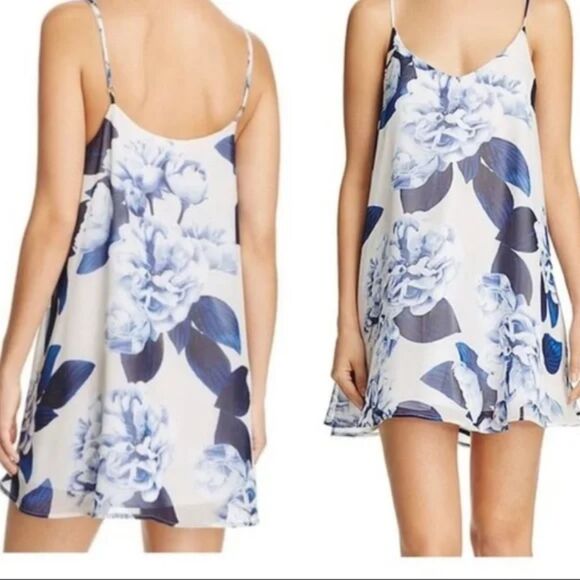 Show Me Your Mumu Circus Mini Dress Small Blue Bouquet Floral Y2K - Picture 1 of 10